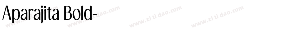 Aparajita Bold字体转换